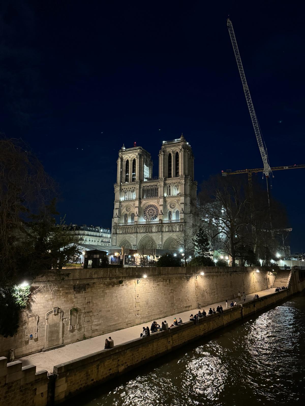 Notre Dame being rebuilt